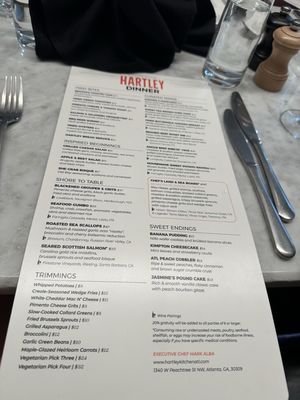 Menu photo 1 Hartley Kitchen & Cocktails Atlanta, GA