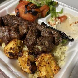 Crazy Kabab - 3 meat plate with chicken, beef and lamb
