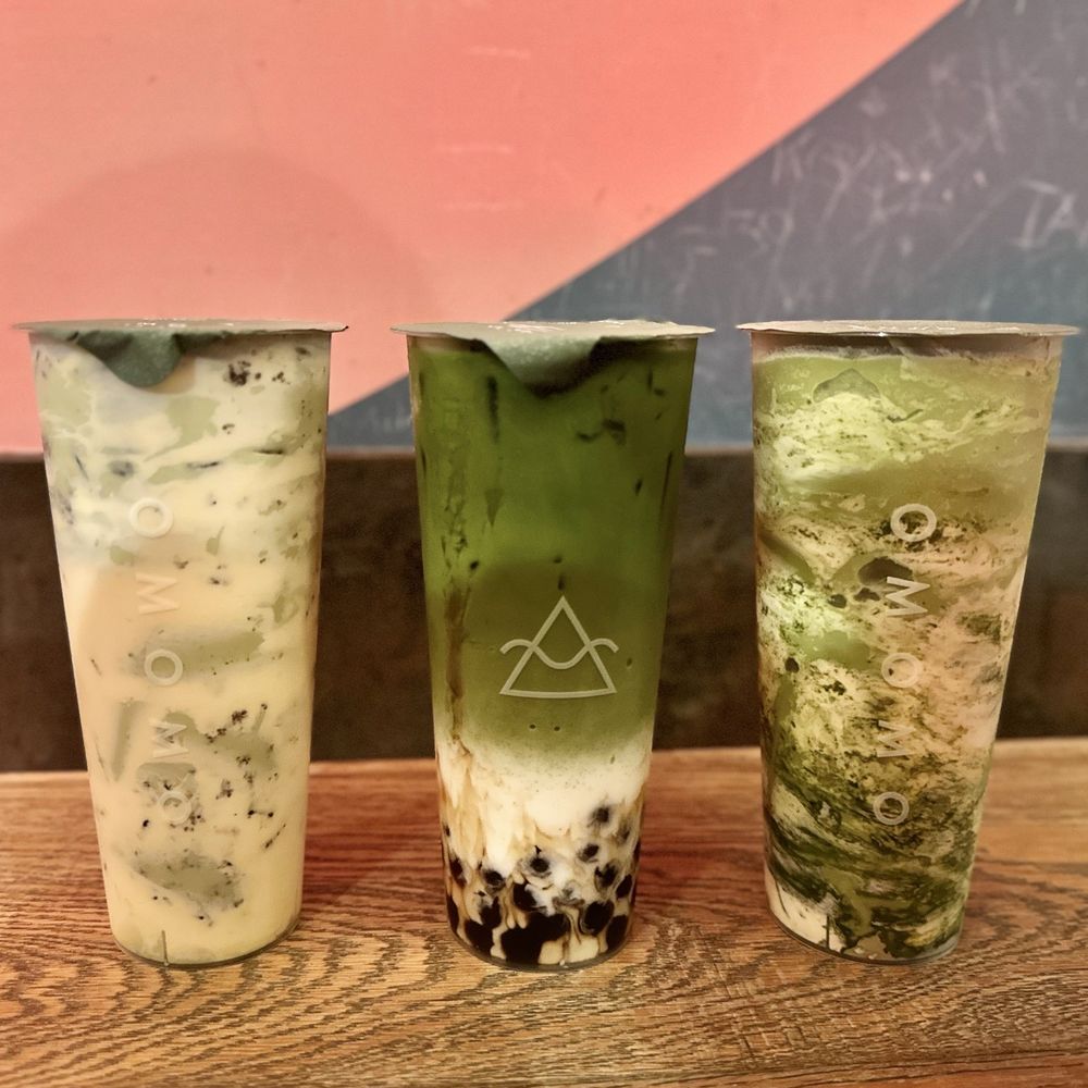 OMOMO Tea Shoppe - Omomo Matcha, Matcha Cortado Creamomo, and Oreo Brulee Green Tea - Coffee & Tea Near Me - Chino Hills, California
