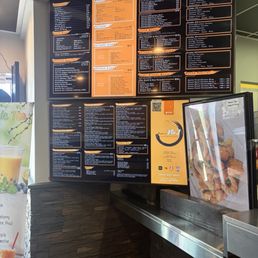 Extensive Menu board Extensive Menu board
