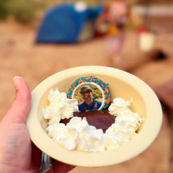 Hatch River Expeditions - Pudding dessert with Capt Josh's face on the Oreos haha!! Love it! (August 2025)