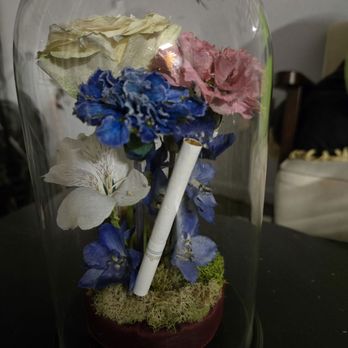Endless Florals - Florals from my uncles memorial service and a cigarette from his last pack. - Commissioned Artists Near Me - Sacramento, California Endless Florals - Florals from my uncles memorial service and a cigarette from his last pack. - Commissioned Artists Near Me - Sacramento, California