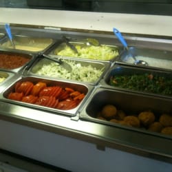 Fitzroy Kebabs - Freshly cut lettuce, onion , tomatoes, tasty mozarella cheese, amazing falafel, homemade chilli, cacik (tzatziki) and hommus!