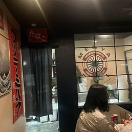 Inside the dining area
