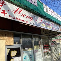Outside of Meng's Dream in the International District. Outside of Meng's Dream in the International District.