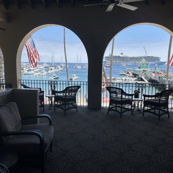 Hotel Vista Del Mar - Hotel Lobby Balcony Seating Area - Hotels Near Me - Avalon, California Hotel Vista Del Mar - Hotel Lobby Balcony Seating Area - Hotels Near Me - Avalon, California