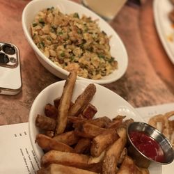 Crave Fishbar - Garlic Chive Griddled Rice & Handcut Fries