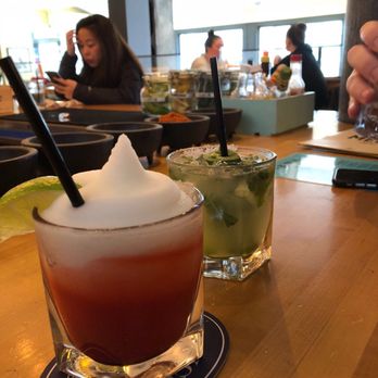 Calexico - Upper East Side - Frozen strawberry and Jalapeño mint margarita. - Salad Near Me - New York, New York Calexico - Upper East Side - Frozen strawberry and Jalapeño mint margarita. - Salad Near Me - New York, New York