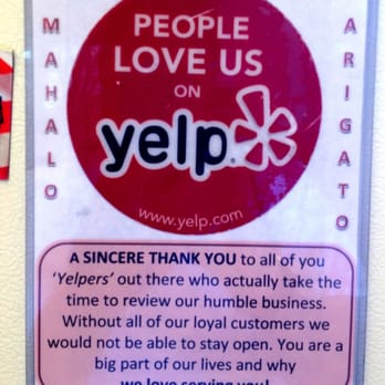Palace Saimin - They love Yelpers!!!! - Japanese Near Me - Honolulu, Hawaii