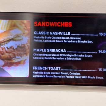 Chick N Flames - a menu for a sandwich - Fast Food Near Me - Edmonton, Alberta Chick N Flames - a menu for a sandwich - Fast Food Near Me - Edmonton, Alberta