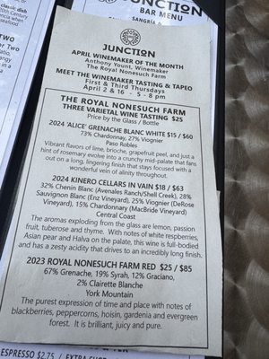 Menu photo 8 Junction Tapas and Winebar Paso Robles, CA Menu photo 8 Junction Tapas and Winebar Paso Robles, CA