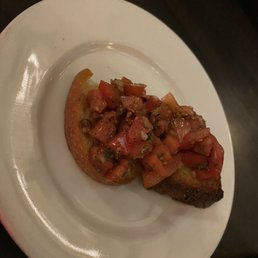 Complimentary bruschetta