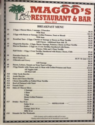 Menu photo 3 Magoo's Place Alpine, TX Menu photo 3 Magoo's Place Alpine, TX
