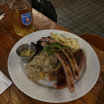 Reichenbach Hall - Platter Bratwurst Plate - Bars Near Me - New York, New York