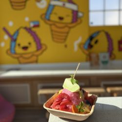 Island Soul Shaved Ice - Number 1 Rainbow   Inside store