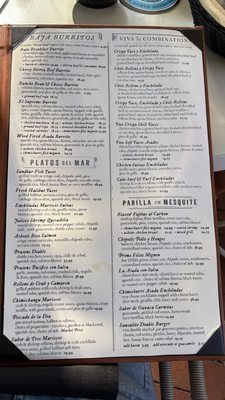 Menu photo 5 Sandbar Cocina y Tequila Santa Barbara, CA