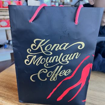 Kona Mountain Coffee - Our bag of Goodies we bought for our trip back home to the mainland - Coffee & Tea Near Me - Kailua-Kona, Hawaii Kona Mountain Coffee - Our bag of Goodies we bought for our trip back home to the mainland - Coffee & Tea Near Me - Kailua-Kona, Hawaii
