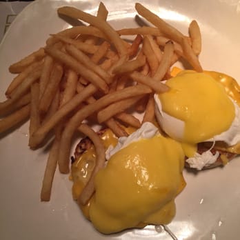 Woodside Cafe - Eggs Benedict minus the bacon with added cheese and French fries :) - Coffee & Tea Near Me - Woodside, New York Woodside Cafe - Eggs Benedict minus the bacon with added cheese and French fries :) - Coffee & Tea Near Me - Woodside, New York