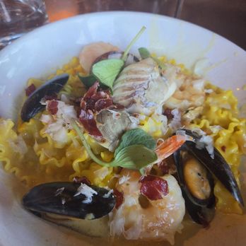 M.C. Perkins Cove - Seafood pasta - really good! - New American Near Me - Ogunquit, Maine M.C. Perkins Cove - Seafood pasta - really good! - New American Near Me - Ogunquit, Maine