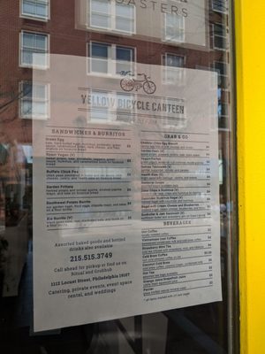 Menu photo 7 Yellow Bicycle Canteen Philadelphia, PA Menu photo 7 Yellow Bicycle Canteen Philadelphia, PA