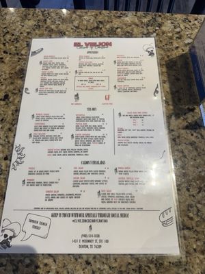 Menu photo 2 El Viejon Cocina y Cantina Denton, TX Menu photo 2 El Viejon Cocina y Cantina Denton, TX