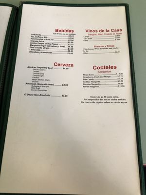 Menu photo 3 El Rinconcito Bellingham, WA