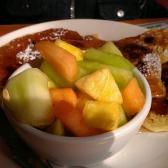 Cafe M - Cup of fruit & chocolate chip pancakes at Cafe M. - Breakfast & Brunch Near Me - Berkeley, California Cafe M - Cup of fruit & chocolate chip pancakes at Cafe M. - Breakfast & Brunch Near Me - Berkeley, California