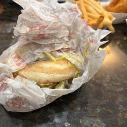 Habit Burger & Grill - This is the BBQ Bacon Burger. The way it came out of my bag.