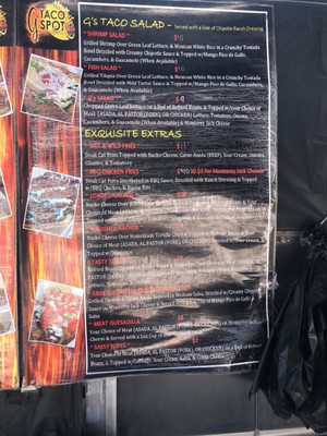 Menu photo 8 G's Taco Spot On Wheels West Covina, CA