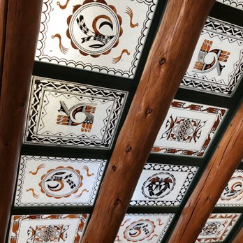 Painted Desert Inn - More ceiling panels - Parks Near Me - Petrified Forest, Arizona Painted Desert Inn - More ceiling panels - Parks Near Me - Petrified Forest, Arizona