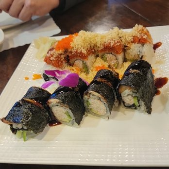Asahi Sushi - Dragon and Volcano rolls - Sushi Bars Near Me - Olympia, Washington Asahi Sushi - Dragon and Volcano rolls - Sushi Bars Near Me - Olympia, Washington