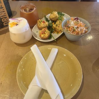 Chubby's Jamaican Kitchen - Ackee and Saltfish Bites and Coleslaw - Caribbean Near Me - Toronto, Ontario
