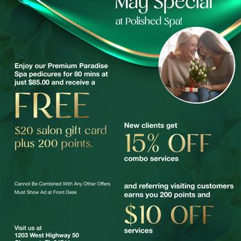 Polished Day Spa - Visit us at 1203 West Highway 50, Clermont, FL
For bookings, call 352-708-5194
Check out more at www.polisheddayspaclermont.com - Nail Salons Near Me - Clermont, Florida Polished Day Spa - Visit us at 1203 West Highway 50, Clermont, FL
For bookings, call 352-708-5194
Check out more at www.polisheddayspaclermont.com - Nail Salons Near Me - Clermont, Florida