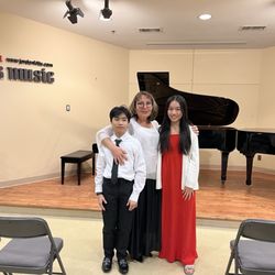 Elza Ritter Piano Academy - With siblings Sheldon and Milan. They performed together Concerto. It was wonderful! Proud of them!