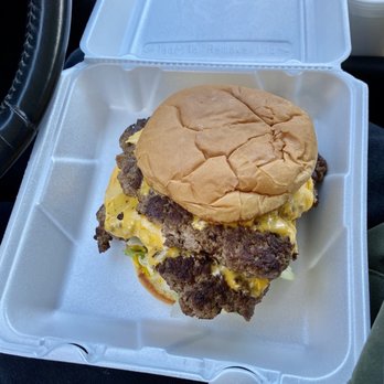 Dairy Mart - a cheeseburger in a styrofoam container - Burgers Near Me - Mineral Wells, Texas Dairy Mart - a cheeseburger in a styrofoam container - Burgers Near Me - Mineral Wells, Texas
