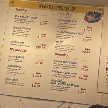 Splash Cafe - Weekday specials - Desserts Near Me - Pismo Beach, California