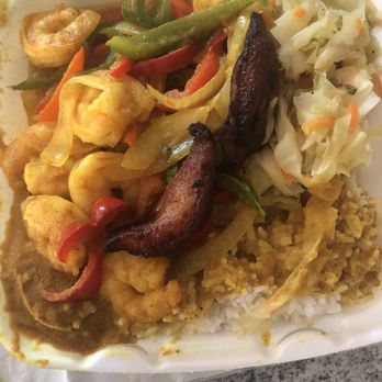 Golden Krust Caribbean - Curry Shrimp White Rice Steam Veg - Caribbean Near Me - Fairburn, Georgia Golden Krust Caribbean - Curry Shrimp White Rice Steam Veg - Caribbean Near Me - Fairburn, Georgia