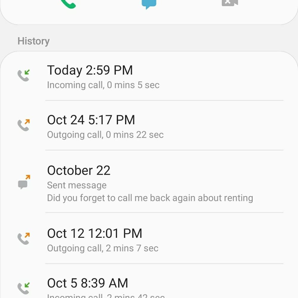 Call log Call log