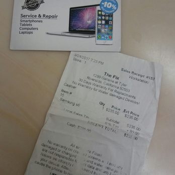 The FIX - Galleria at Tyler - Expensive for an AWFUL job SAMSUNG GALAXY S6 EDGE - Mobile Phone Repair Near Me - Riverside, California