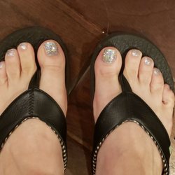 LTC Nail Spa - I received an amazing pedicure today! Sparkly toes to ring in the new year!