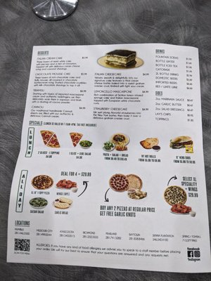 Menu photo 1 Brooklyn Pizzeria Spring, TX Menu photo 1 Brooklyn Pizzeria Spring, TX