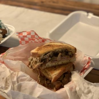 Derek's - Cuban with perfectly crispy buttered bread. - Mediterranean Near Me - Summerville, South Carolina