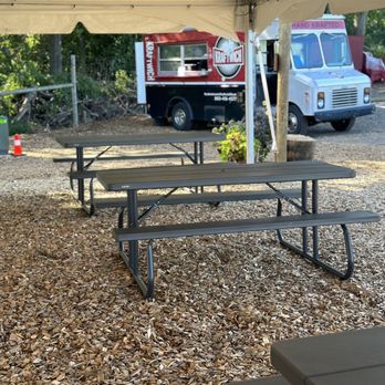 Long View Ciderhouse - Seating under the tent - Cideries Near Me - Southington, Connecticut