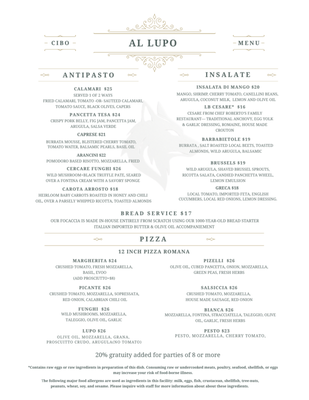 Menu photo 3 Al'Lupo Ristorante Cincinnati, OH