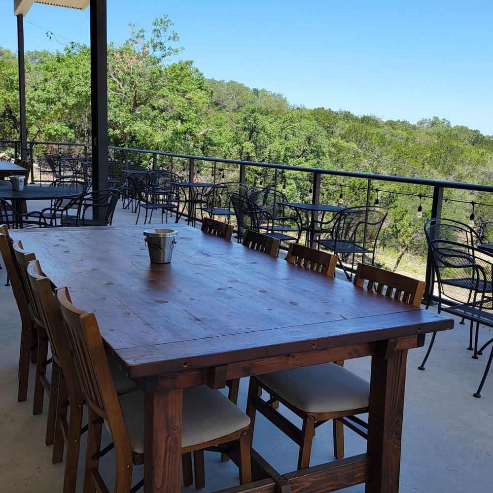 outdoor dining area