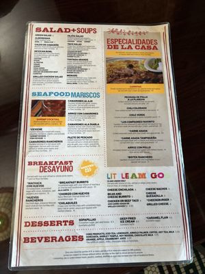 Menu photo 4 Los Compadres Mexican Restaurant Sparks, NV