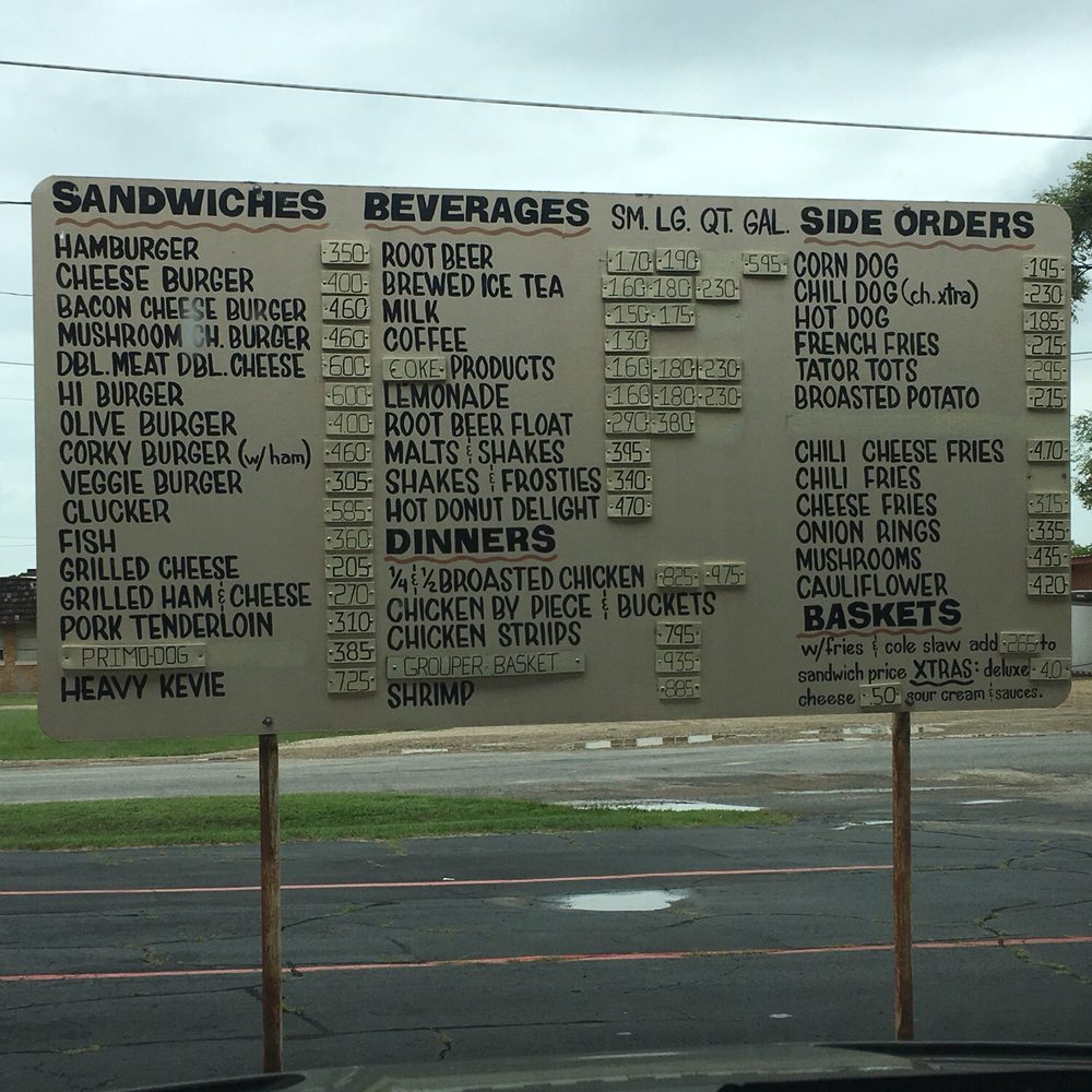 Corky's Drive-In - a menu for sandwiches and beverages - Coffee & Tea Near Me - Allegan, Michigan