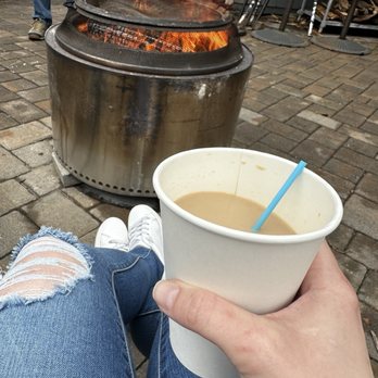 The Bee & the Biscuit - Jameson, baileys, and coffee in front of a fire. Yum - Breakfast & Brunch Near Me - Virginia Beach, Virginia