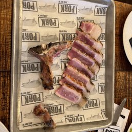 Pork rib steak