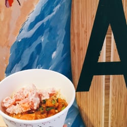 Pololi - Mayo tuna and sweet salmon with brown rice base